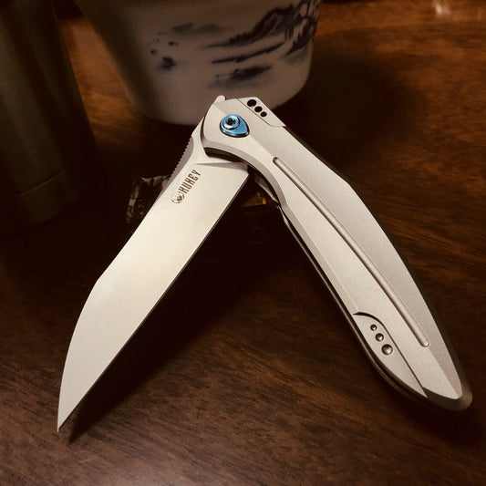 KUBEY KU299 CPM-S30V Titanium Handle Folding Knife
