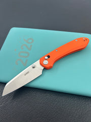 KU KNIVES KU446B Bonza Crossbar Lock Orange Folding Knive