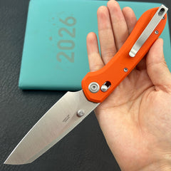 KU KNIVES KU446B Bonza Crossbar Lock Orange Folding Knive