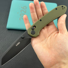KU KNIVES KU446E Bonza Crossbar Lock Green Folding Knive