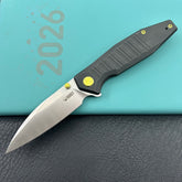 KU KNIVES KU474D Whammy Framelock Blackwash Ti Folding Knife