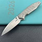 KU KNIVES KU474A Whammy Framelock Grey Ti Folding Knife