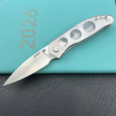 KU KNIVES KU408C SNUG Linerlock Transparent Polcarbonate Folding knife