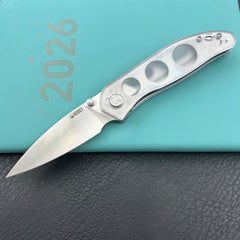 KU KNIVES KU408C SNUG Linerlock Transparent Polycarbonate Folding knife