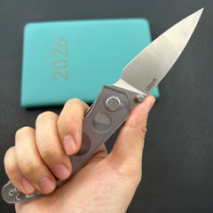 KU KNIVES KU408C SNUG Linerlock Transparent Polycarbonate Folding knife