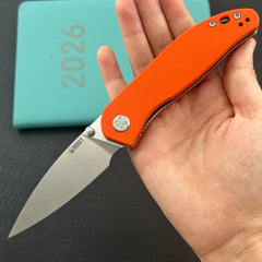 KU KNIVES KU408B SNUG Linerlock Orange Folding knife