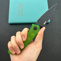 KU KNIVES KU408F SNUG Linerlock Black Glow Polycarbonate Folding knife