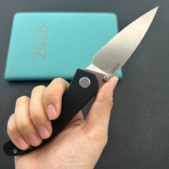 KU KNIVES KU408A SNUG Linerlock Black Folding knife