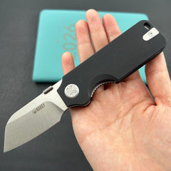 KU KNIVES KU407A Boxer Linerlock Black Folding Knife