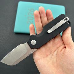 KU KNIVES KU407A Boxer Linerlock Black Folding Knife