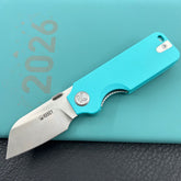 KU knife KU407B Boxer Linerlock Tiffany Blue Folding Knife