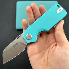 KU KNIVES KU407B Boxer Linerlock Tiffany Blue Folding Knife