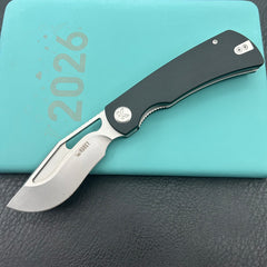 KU knife KU397A Gurkha Linerlock Black Folding Knife