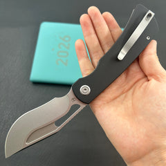 KU knife KU397A Gurkha Linerlock Black Folding Knife
