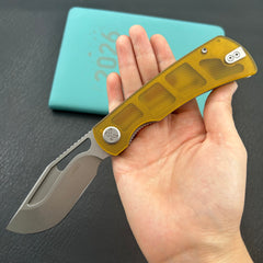 KU knife KU397C Gurkha Linerlock Ultem Folding Knife