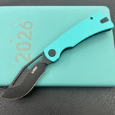 KU knife KU397F Gurkha Linerlock Tiffany Blue Folding Knife