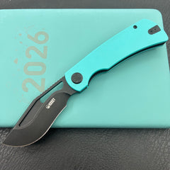 KU knife KU397F Gurkha Linerlock Tiffany Blue Folding Knife