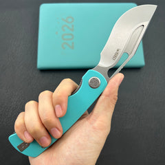 KU knife KU397B Gurkha Linerlock Tiffany Blue Folding Knife