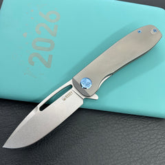 KU knife KU353A Supercell Linerlock Gray Ti Folding Knife