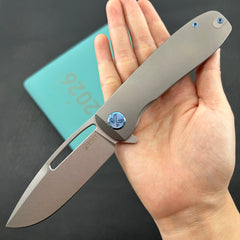 KU knife KU353A Supercell Linerlock Gray Ti Folding Knife