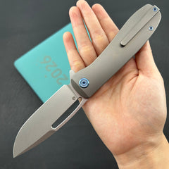 KU knife KU353A Supercell Linerlock Gray Ti Folding Knife