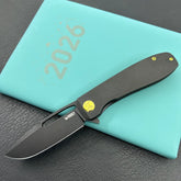 KU knife KU353D Supercell Linerlock Blackout Ti Folding Knife