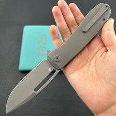 KU knife KU353C Supercell Linerlock Darkwash Ti Folding Knife
