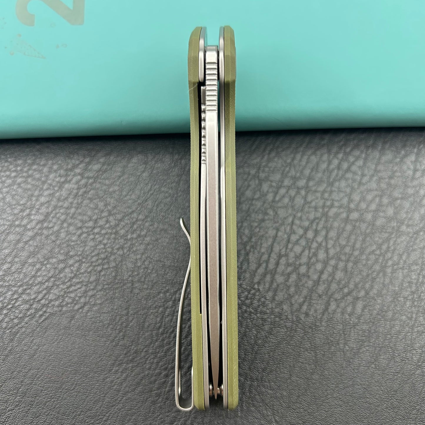 KUBEY knife KU322P Tityus Linerlock Green Folding knife