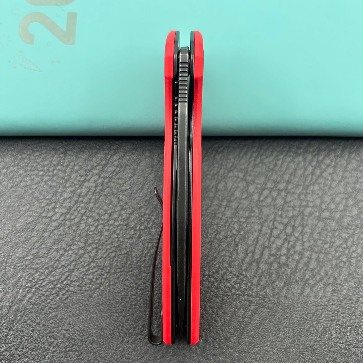 KUBEY knife KU322Y Tityus Linerlock Black Red Folding knife
