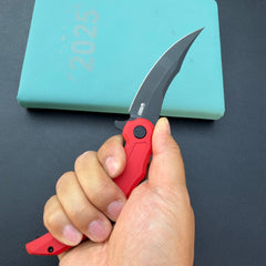 Kubey KNIVES KU346E Crest Pikal Linerlock Black Red