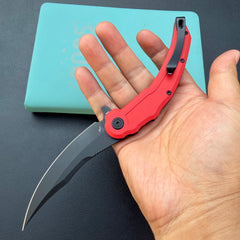 Kubey KNIVES KU346E Crest Pikal Linerlock Black Red