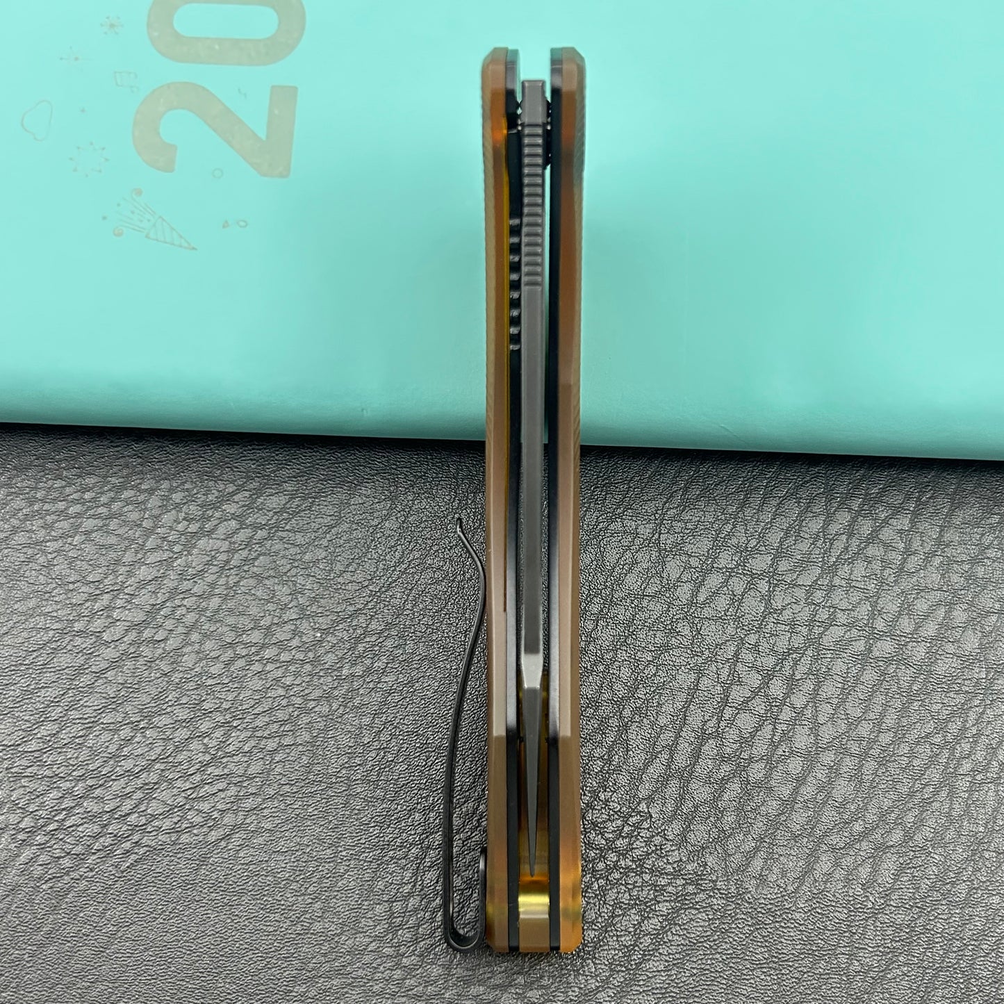KUBEY knife KU345P Merced Linerlock Black Ultem Folding Knife