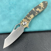 KUBEY KU310 Drake Nest Lliner Lock Camo G10 Handle D2 Blade Folding Knife EDC Outdoor
