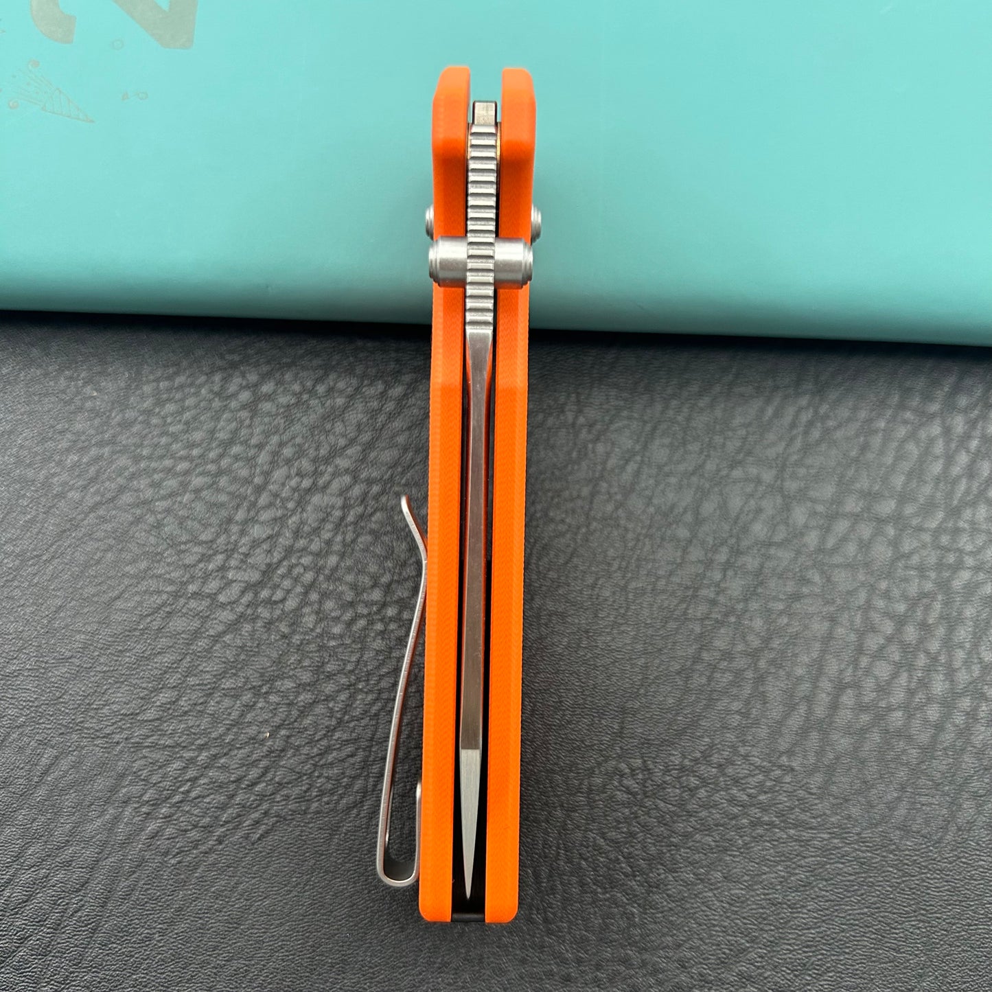 KUBEY knife KU465C Freki Crossbar Lock Orange Folding Knife