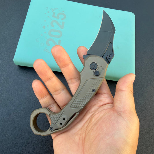 KB Knives KB463C Tactical Toucan Folding Knife Darkwash Titanium Handle 2.36'' Darkwash 20CV Blade