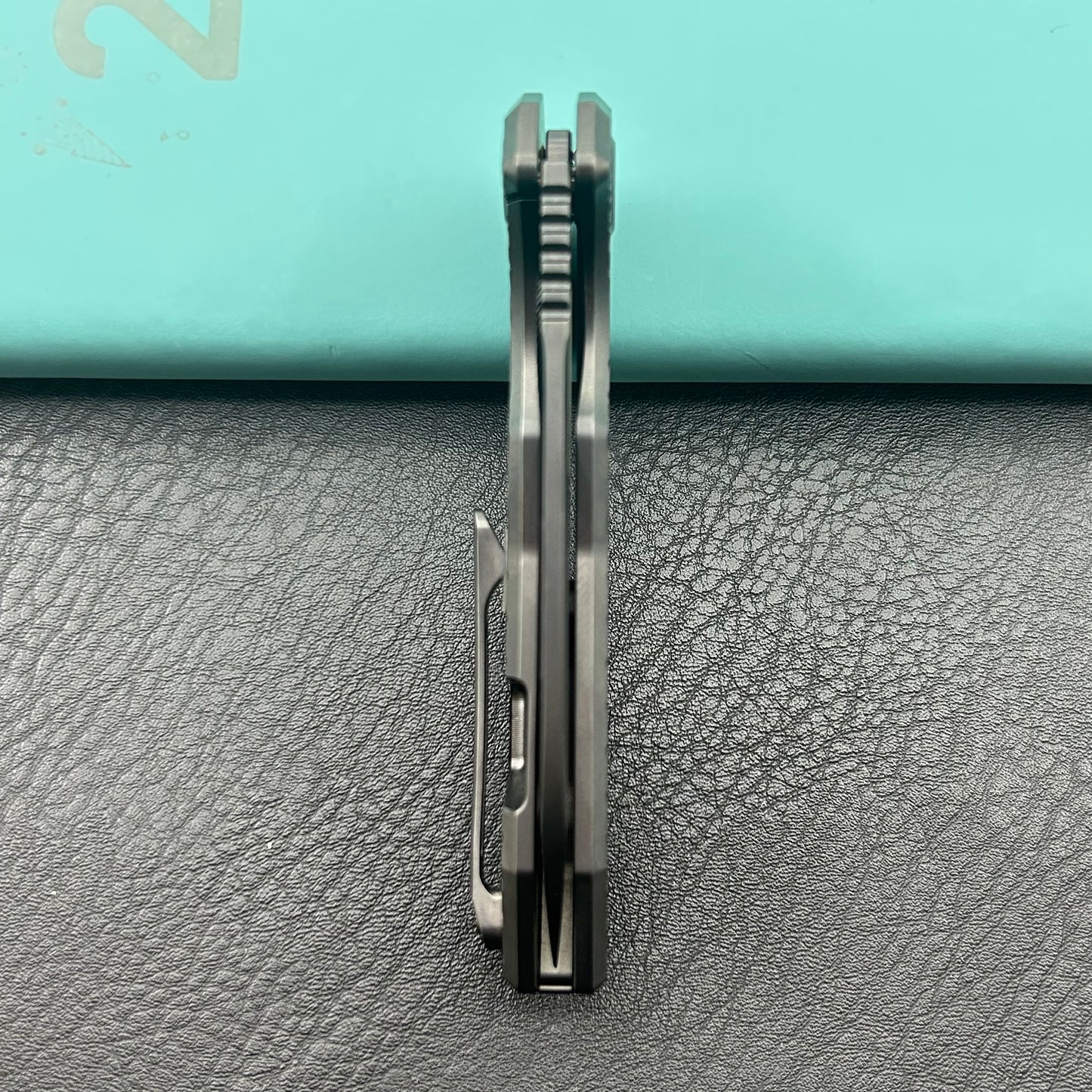 KB KNIVES KB284L Vagrant Folding Knife Regular DLC Titanium Handle 3.15" Regular DLC M390 Blade