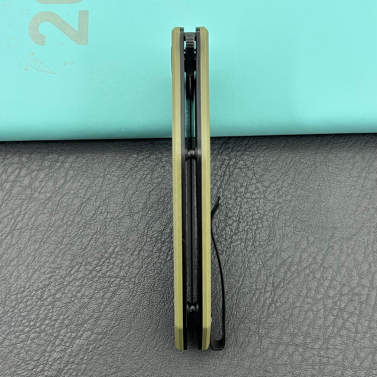 KUBEY knife KU158L Flash Linerlock Black Green