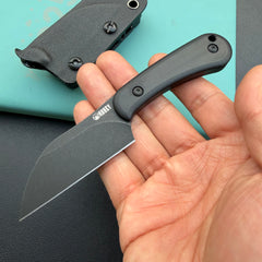 KU KNIVES KU412B Rockhopper Fixed Blade Blackout Fixed Knife