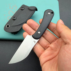 KU KNIVES KU412A Rockhopper Fixed Blade Black Fixed Knife