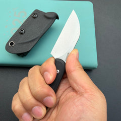 KU KNIVES KU412A Rockhopper Fixed Blade Black Fixed Knife
