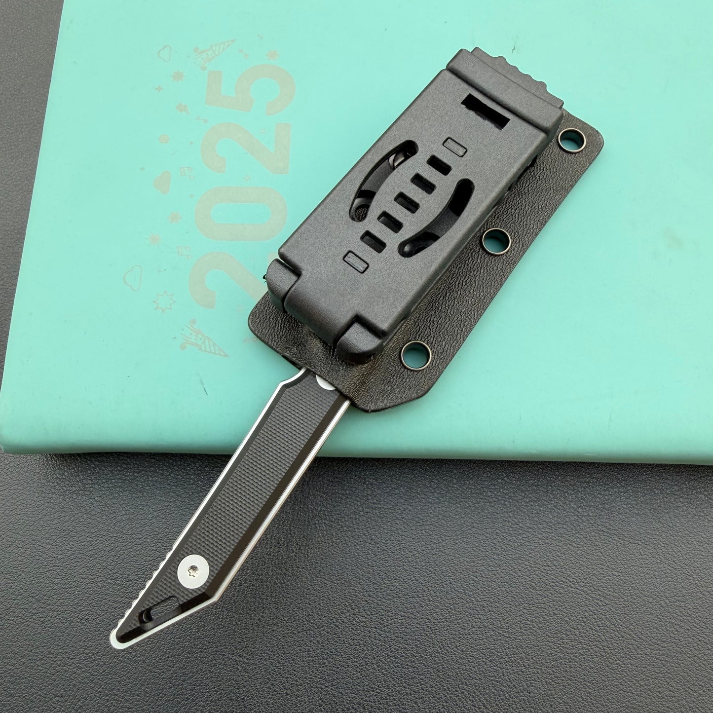 KUBEY KU430A Goliath Fixed Blade Black Folding Knife