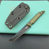 KU KNIVES KU430F Goliath Fixed Black Green Fixed Knife