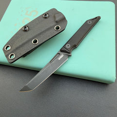 KU KNIVES KU430B Goliath Fixed Blade Blackout Fixed Knife