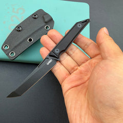 KU KNIVES KU430B Goliath Fixed Blade Blackout Fixed Knife
