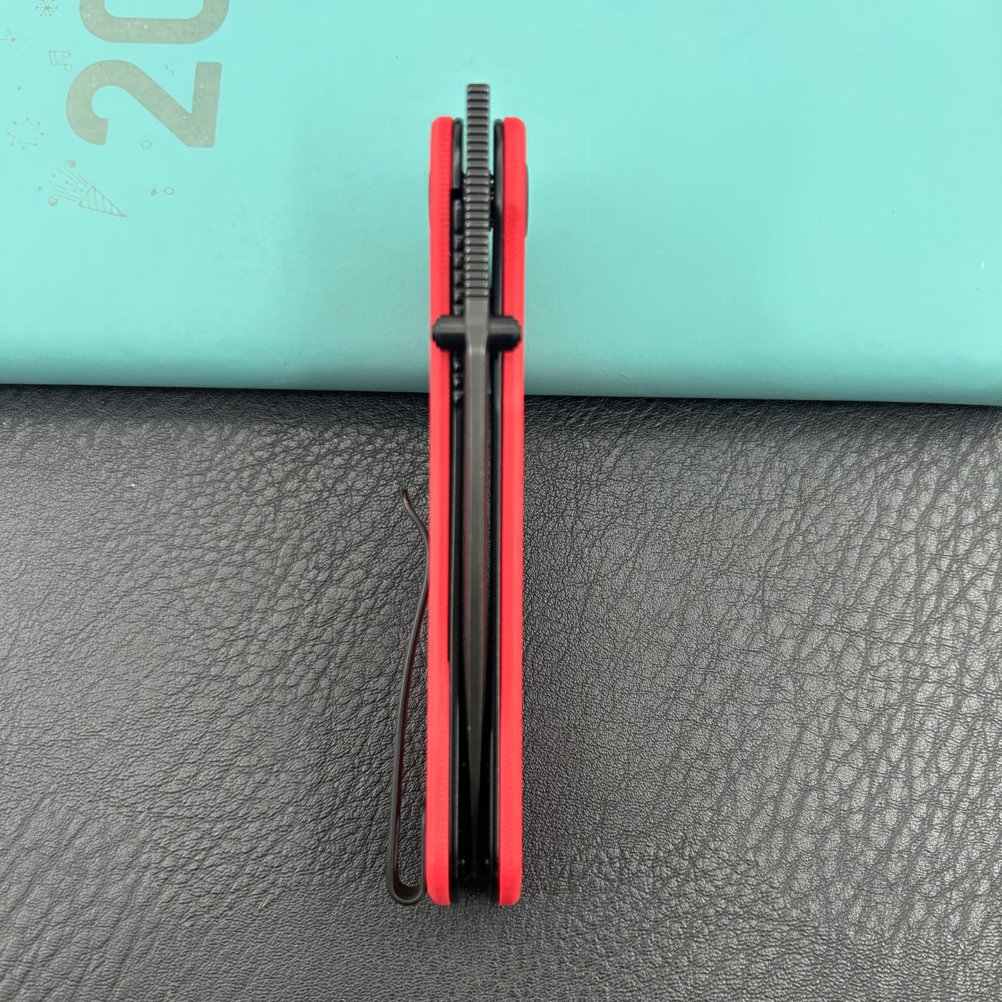 KUBEY knife KU344P Momentum Linerlock Black Red Folding Knives