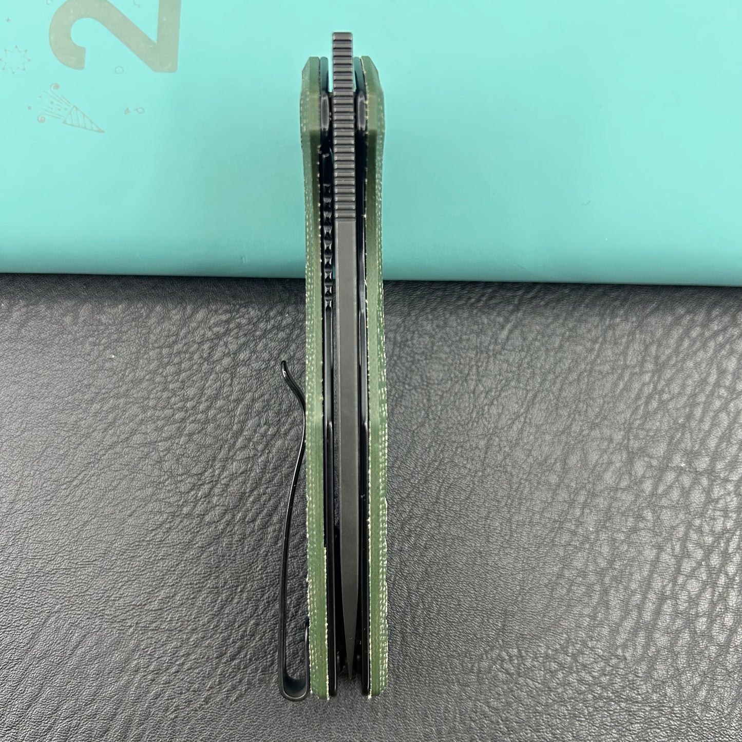 KUBEY knife KU324L Doris Linerlock Black Green Folding Knives