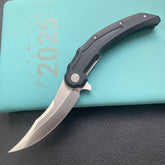 KU KNIVES KU346A Crest Pikal Linerlock Black Folding Knife