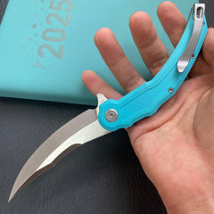 KU KNIVES KU346B Crest Pikal Linerlock Tiffany Blue Folding Knife