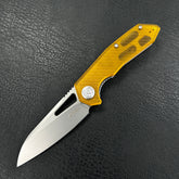 KUBEY KU291Q Vagrant Liner Lock Folding Knife Ultem Handle 3.1" Sandblast 14C28N