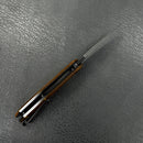 KUBEY KU122Q Coeus Liner Lock Thumb Open Folding Knife Ultem Handle 3.11" Bead Blasted D2